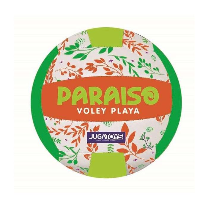 Balón volley playa paraíso, tacto suave, 21 cm, 270-290 gr. - modelos surtidos