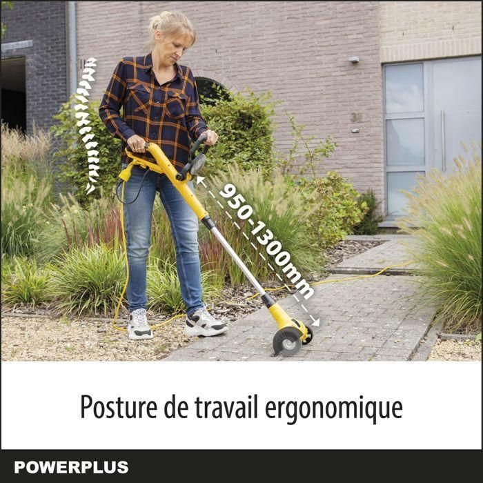 PowerPlus POWXG6650 ELECTROLELA DE PALABRA TELESCÁPICO - Extractor de malezas, 400 W, con cepillo de nylon y acero 1 PowerPlus POWXG6650 ELECTROLELA DE PALABRA TELESCÁPICO - Extractor de malezas, 400 W, con cepillo de nylon y acero 1