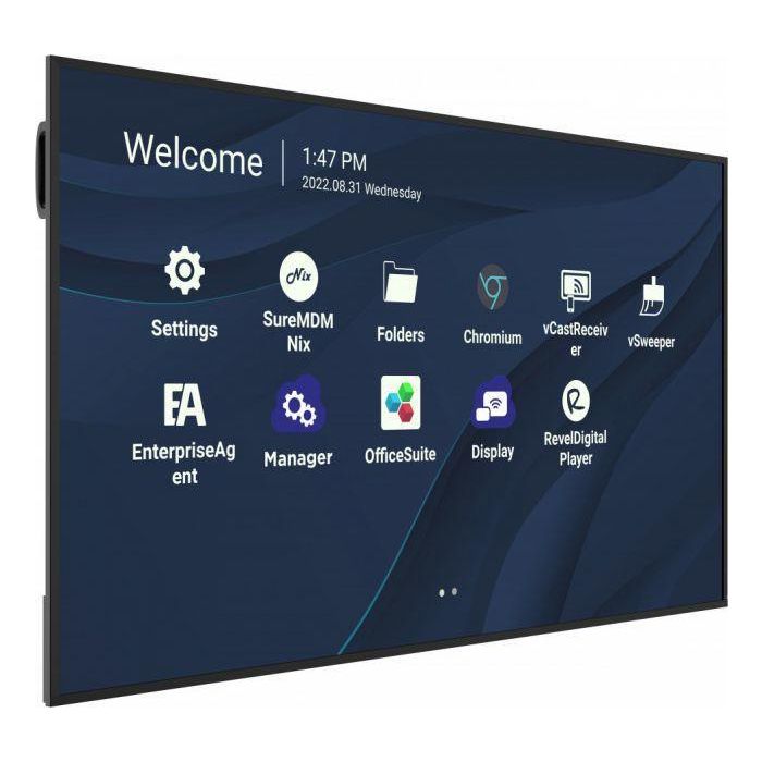 Viewsonic CDE7530 Pantalla 75" 4K UHD 3840x2160 HDMI USB-C LAN Wifi 500nits Antirreflectante Montaje VESA Negro 8