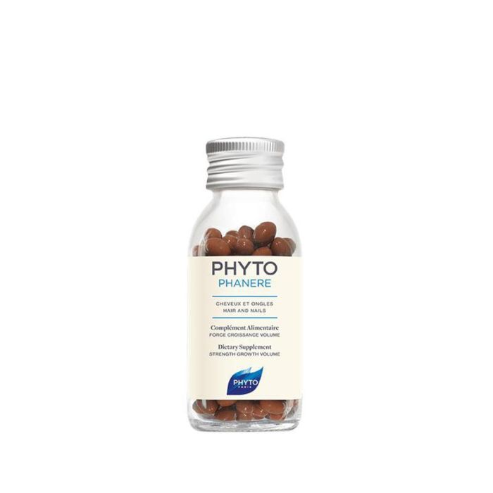 Phyto Phytophanere Complemento Alimenticio para Cabello y Uñas Fuertes y Crecimiento. Con Vitaminas B, Biotina, Zinc y Borraja. Pack 2x 120 Cápsulas