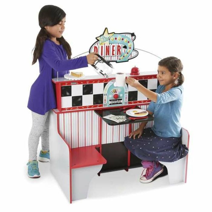 Melissa & Doug Restaurante de Comidas - Juego de Rol con Accesorios 108x66x18 cm para Niños 2 Melissa & Doug Restaurante de Comidas - Juego de Rol con Accesorios 108x66x18 cm para Niños 2