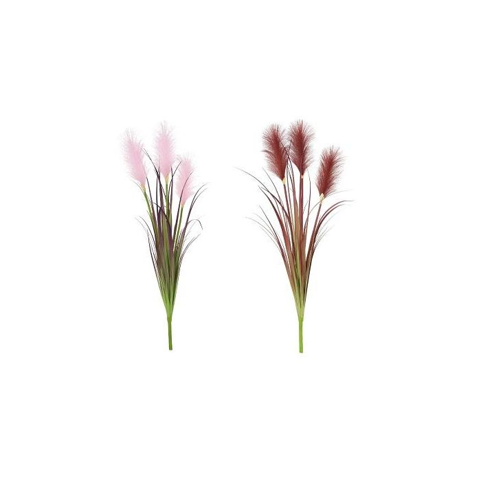 Planta DKD Home Decor Burdeos Rosa Palo 12 x 106 x 12 cm (2 Unidades)