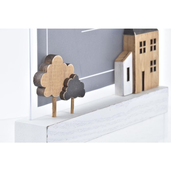 DKD Home Decor Marco de Fotos 13x18 cm (2 Unidades) de Madera y Acrílico Blanco y Marrón, Estilo Urban Casitas 22x3.5x18 cm 1 DKD Home Decor Marco de Fotos 13x18 cm (2 Unidades) de Madera y Acrílico Blanco y Marrón, Estilo Urban Casitas 22x3.5x18 cm 1