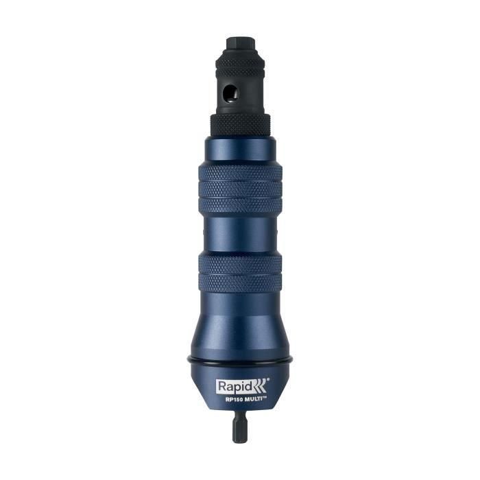 Adaptador de remaches - RAPID - RP150 MULTI - Aluminio y acero inoxidable para destornillador - Caja 2 Adaptador de remaches - RAPID - RP150 MULTI - Aluminio y acero inoxidable para destornillador - Caja 2