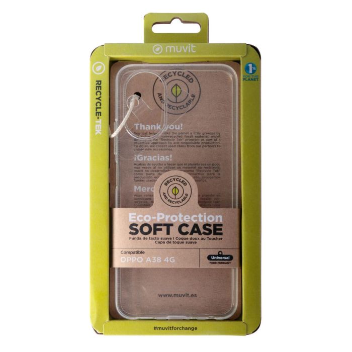 Muvit Funda Recycletek para Oppo A38 4 gr 4 Muvit Funda Recycletek para Oppo A38 4 gr 4
