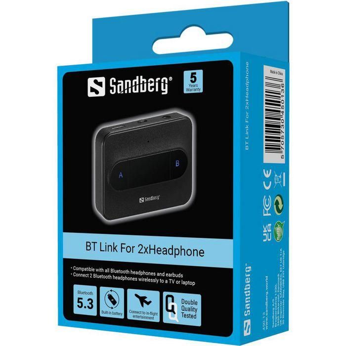 Sandberg BT Link For 2xHeadphone 2 Sandberg BT Link For 2xHeadphone 2