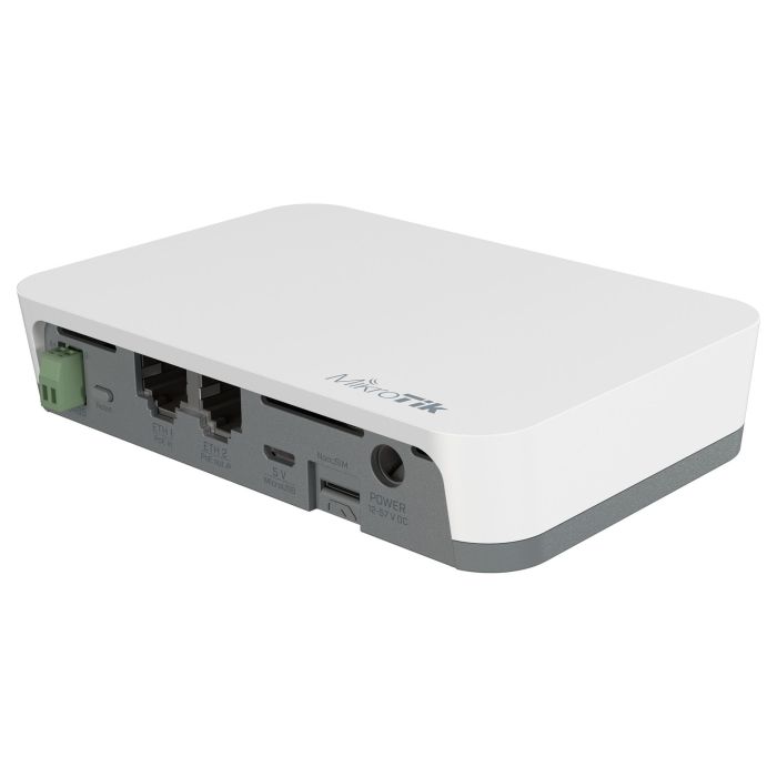 MikroTik RB924i-2nD-BT5&BG77 Router Inalambrico WiFi Bluetooth 5.2 RouterOS 650 MHz DIN IP20 1.5 dBi 2x100 Ethernet PoE Blanco 0