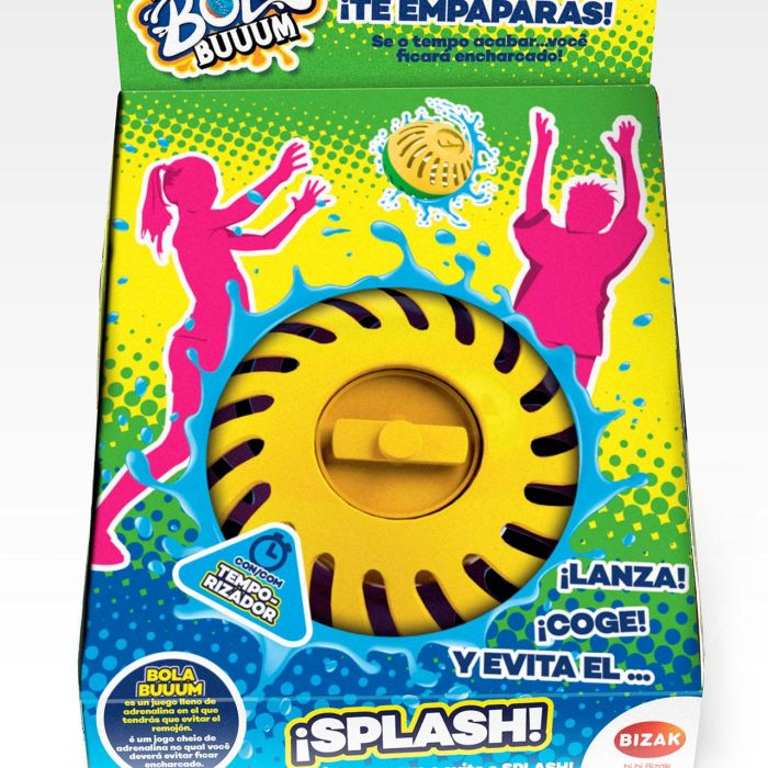 Bizak 35007532 Juego Bola Buuum - Bola de Agua Refrescante y Divertida, Juguete Acuático para Lanzar y Mojar Niños +3 Años 4