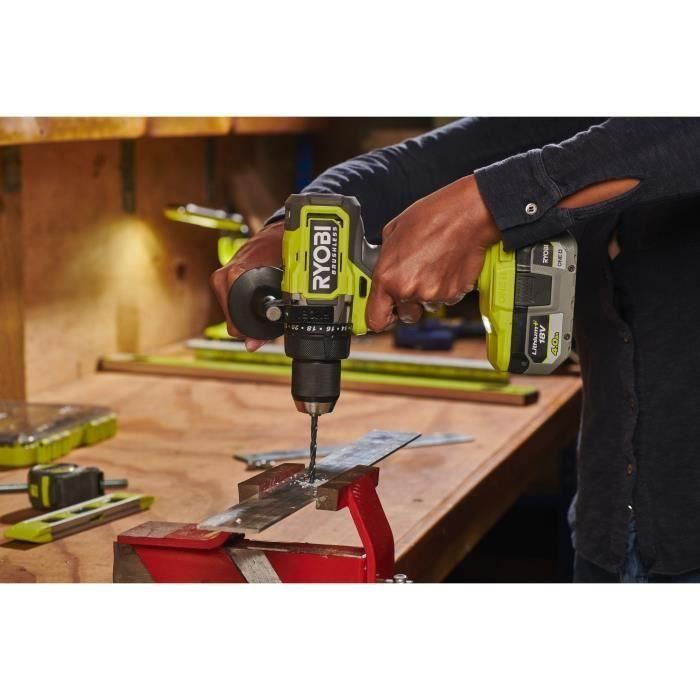 Ryobi Taladro de Impacto Sin Escobillas 18V 95 Nm con 2 Baterías - 500-2100 rpm - 7500-31500 cp/min 4 Ryobi Taladro de Impacto Sin Escobillas 18V 95 Nm con 2 Baterías - 500-2100 rpm - 7500-31500 cp/min 4