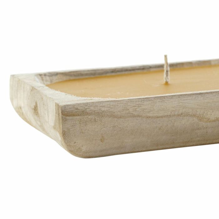 Vela Scandi DKD Home Decor Marron Mostaza 15 x 5 x 35 cm (3 Unidades) 1