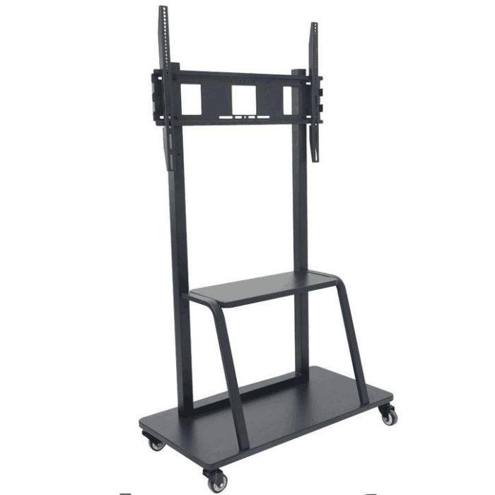 Vivolink Soporte móvil trolley con ruedas para pantallas 42" a 100" máx. 150kg VESA con estante medios 2 Vivolink Soporte móvil trolley con ruedas para pantallas 42" a 100" máx. 150kg VESA con estante medios 2
