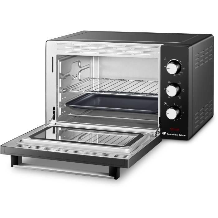Minihorno CONTINENTAL EDISON MF38N Negro L54,35 x AL36,6 x P41,15 cm 38L 2 Minihorno CONTINENTAL EDISON MF38N Negro L54,35 x AL36,6 x P41,15 cm 38L 2