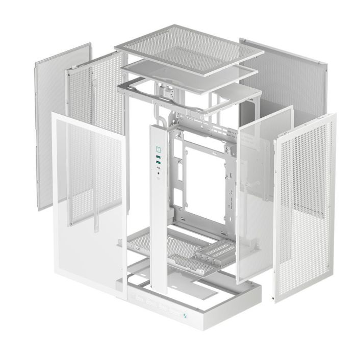 DeepCool R-CH270-WHNDM0-G-1 Caja Gaming Semitorre CH270 Digital Blanca Micro-ATX con Panel Cristal Templado 9