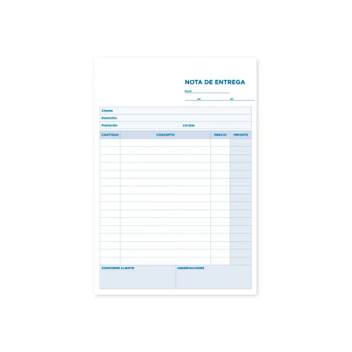 Liderpapel T126 Talonario Entregas Original Tamaño Cuarto Natural 144x210mm 60g 1 Liderpapel T126 Talonario Entregas Original Tamaño Cuarto Natural 144x210mm 60g 1