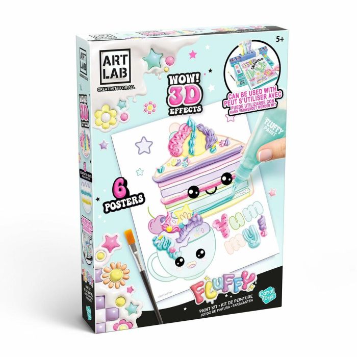 Canal Toys ART 019 - Kit de Pintura Fluffy Paint Art Lab CTART019 para Niños 13