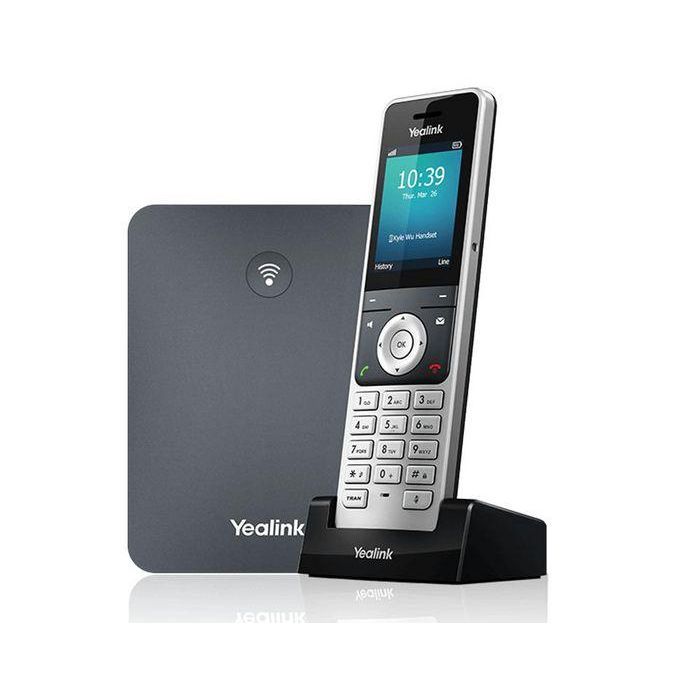 Yealink W76P Sistema de Teléfono IP DECT 2.4" TFT, Soporta 10 terminales W56H, 10 Cuentas SIP, 20 Llamadas Simultáneas, Reducción Ruido