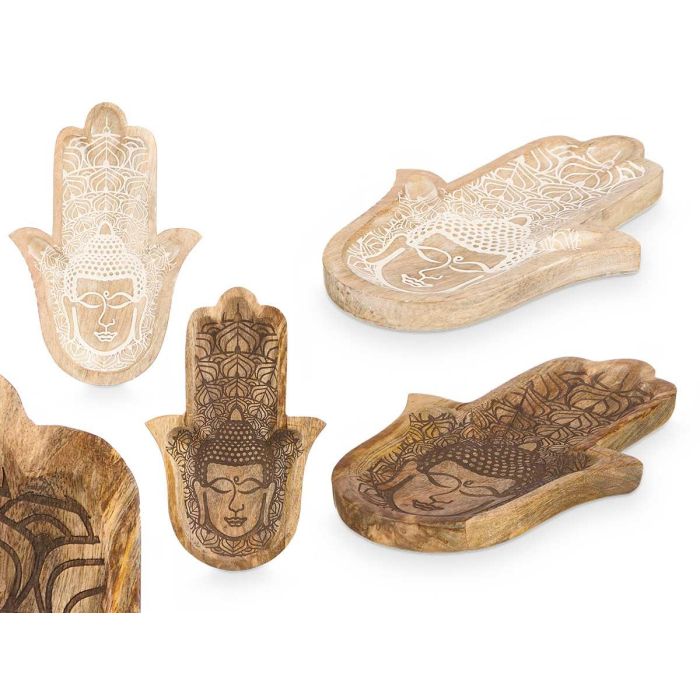 Giftdecor Bandeja Multiuso Budda Mano Surtidos Colores 20.5x2.5x30.5 cm (6 Unidades) Giftdecor Bandeja Multiuso Budda Mano Surtidos Colores 20.5x2.5x30.5 cm (6 Unidades)