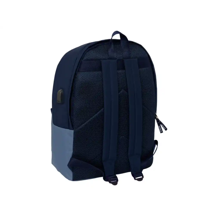 Safta Mochila Doble El Pulpo para Portátil 15,6" con USB, Azul, 31x44x18 cm 1