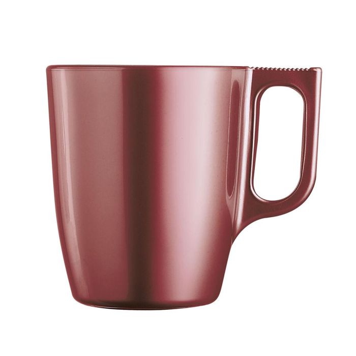 Taza Mug Luminarc Flashy Rojo 250 ml Vidrio (6 Unidades) 2