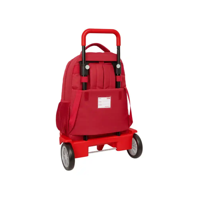 Safta Mochila Grande con Ruedas Compacta Evolutiva Extensible y Resistente Sevilla FC 33x45x22 cm 1