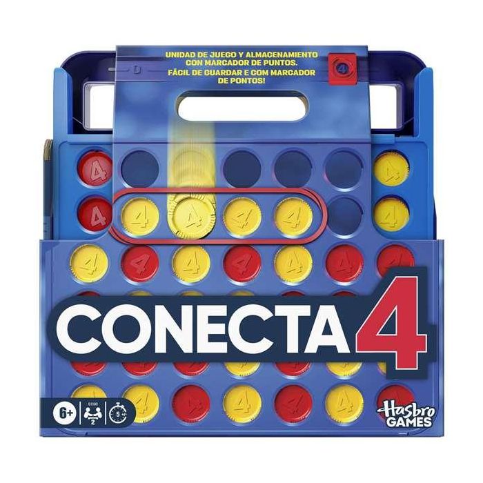 Hasbro Juego Conecta 4 con Marcador de Puntos 0 Hasbro Juego Conecta 4 con Marcador de Puntos 0