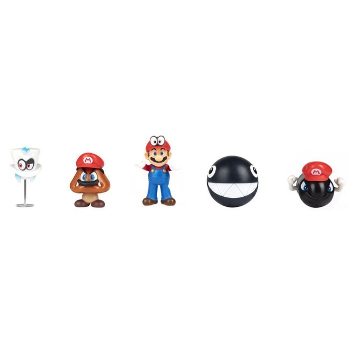 Blister 5 figuras Super Mario Bros 6,5cm 1