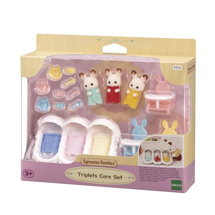 Sylvanian Families 5532 Habitación de los Trillizos con 3 Figuras de Bebé, Cunita y Accesorios para Niños +3 Años 0 Sylvanian Families 5532 Habitación de los Trillizos con 3 Figuras de Bebé, Cunita y Accesorios para Niños +3 Años 0