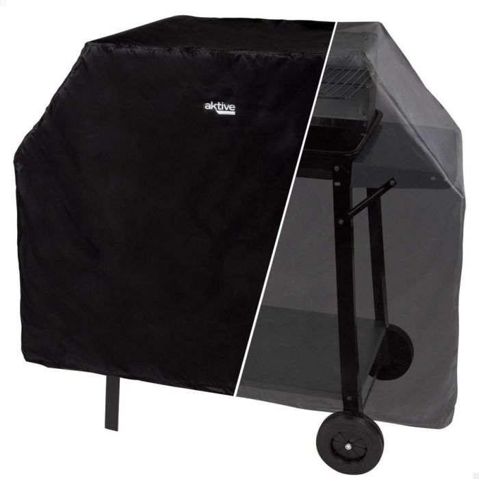 Funda Protectora para Barbacoa Aktive Negro 4 Unidades 142 x 120 x 60 cm 6 Funda Protectora para Barbacoa Aktive Negro 4 Unidades 142 x 120 x 60 cm 6