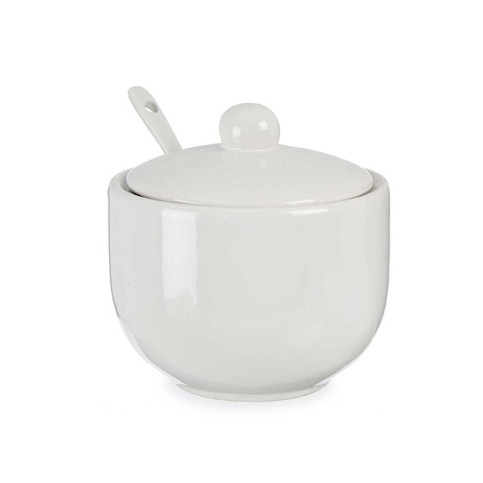 Azucarero Blanco Con Cuchara Vessia 12X9CM (24 Unidades) 1 Azucarero Blanco Con Cuchara Vessia 12X9CM (24 Unidades) 1