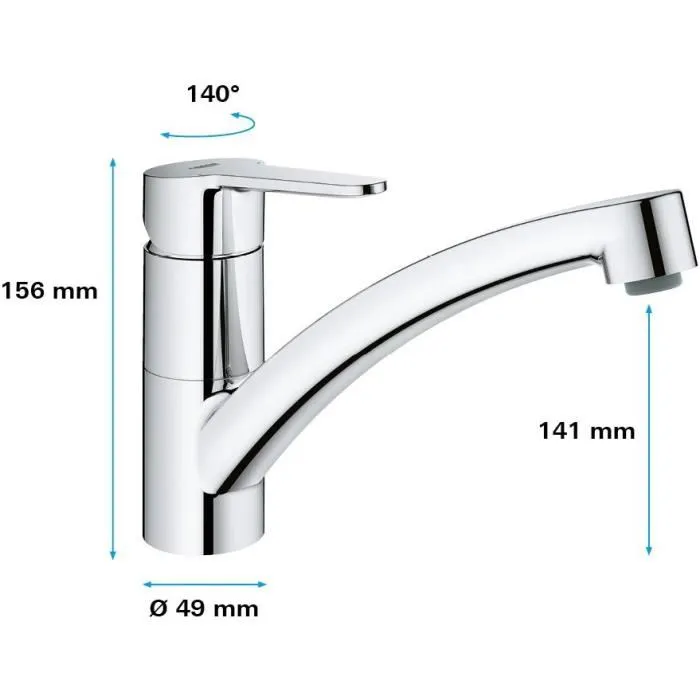 Grohe GRO4005176530616 Mejorador Monocomande de Hight Enficio Eco 3