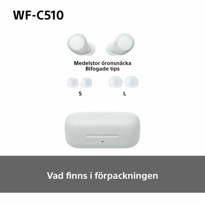 Auriculares Bluetooth Sony WF-C510 Blanco 23 Auriculares Bluetooth Sony WF-C510 Blanco 23