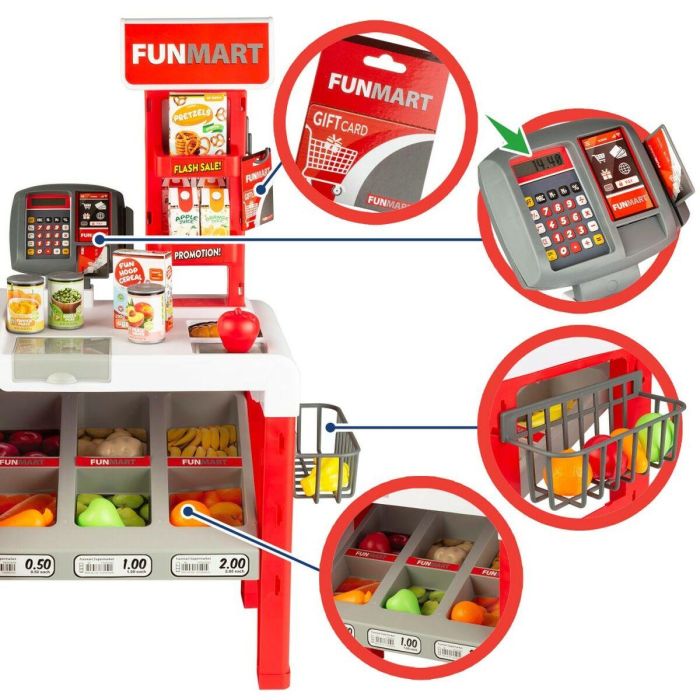 Supermercado de Juguete Funville Funmart 55,5 x 75 x 29 cm 2 Supermercado de Juguete Funville Funmart 55,5 x 75 x 29 cm 2