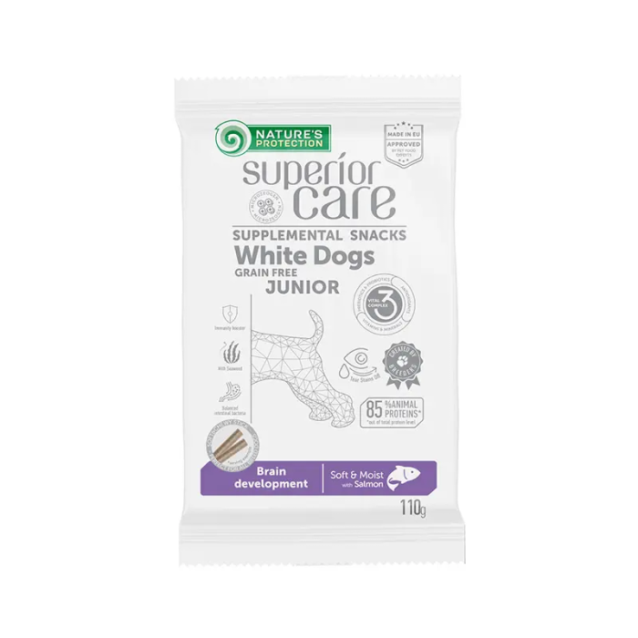 Nature's Protection Snack para Perro Junior sin Grano con Salmón 110 gr