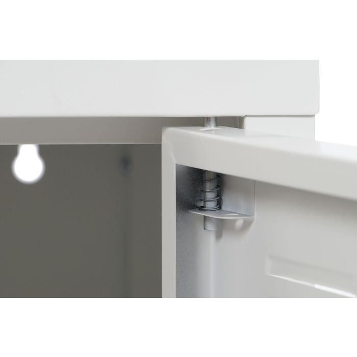 DKD Home Decor Mueble TV Vintage Blanco Metal 120 x 40 x 58 cm 6