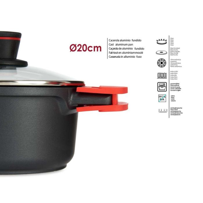 Cacerola 20Cm Al Fundido Full Induction Molten Kinvara (6 Unidades) 3 Cacerola 20Cm Al Fundido Full Induction Molten Kinvara (6 Unidades) 3