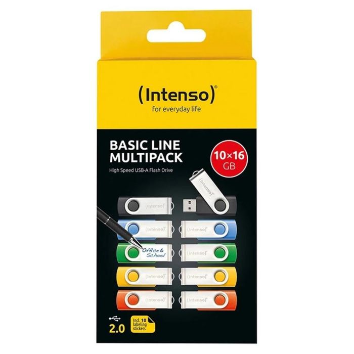 Memoria USB INTENSO Basic Line 16 GB 10 Unidades (10 Unidades) 1 Memoria USB INTENSO Basic Line 16 GB 10 Unidades (10 Unidades) 1