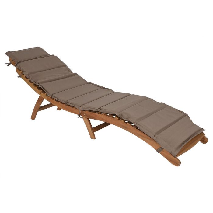 Tumbona Terraza Y Jardin DKD Home Decor Marron Beige 54 x 61 x 191 cm