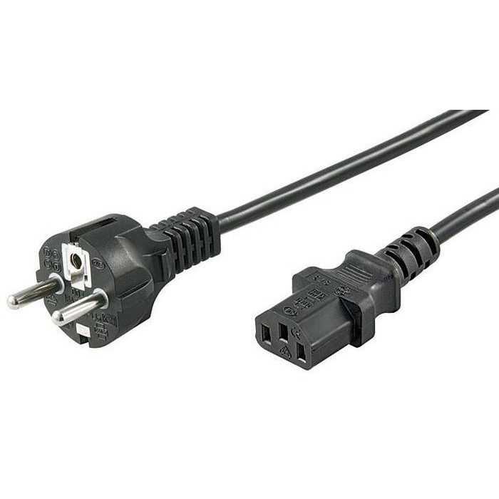 MicroConnect Cable de Alimentación Schuko - C13 para Monitor, PC o Proyector, 5m