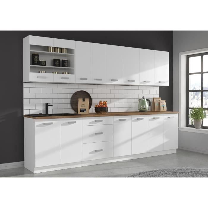 ATLAS Unidad alta con 2 puertas batientes - Decoración blanca - L80 cm 3 ATLAS Unidad alta con 2 puertas batientes - Decoración blanca - L80 cm 3