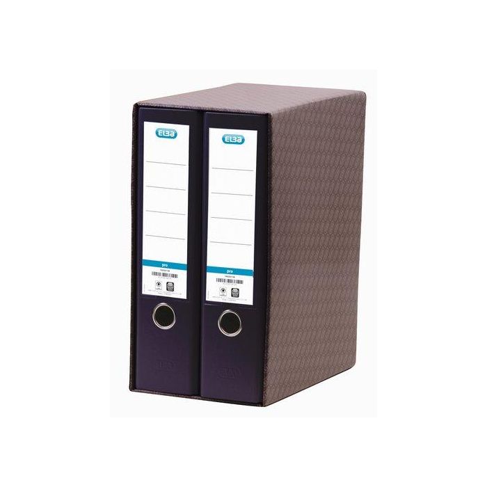 Modulo Archivadores Palanca Elba Rado Top Forr.Pp 2 Uds.A4 80Mm Negro (1521706)