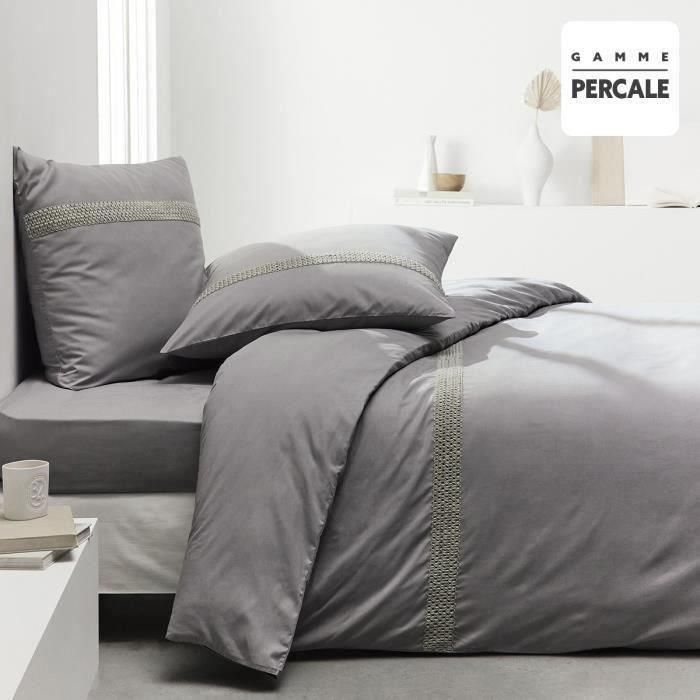 Today TOD3574643517029 Funda Nórdica 100% Percala con Acabado Macramé 240x260 cm Cama Doble Acero Today TOD3574643517029 Funda Nórdica 100% Percala con Acabado Macramé 240x260 cm Cama Doble Acero