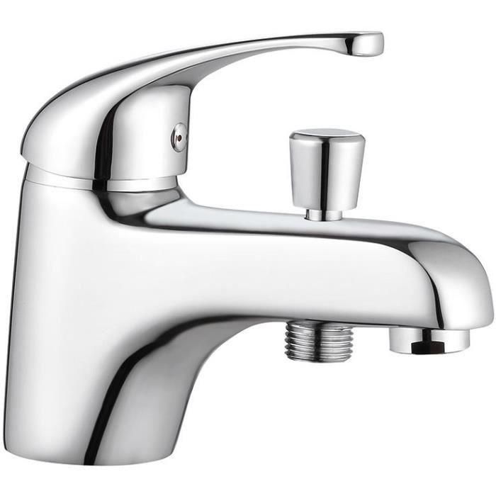 ROUSSEAU CARDIFF Mezclador monomando para bañera y ducha cromado - Ahorro de agua - Acabado brillante 1 ROUSSEAU CARDIFF Mezclador monomando para bañera y ducha cromado - Ahorro de agua - Acabado brillante 1
