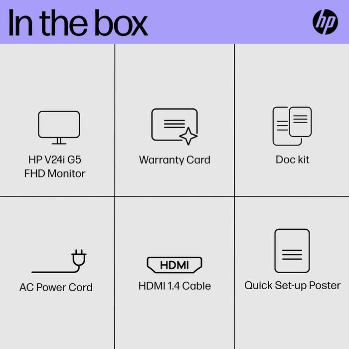 HP V24i G5 FHD Monitor 23 HP V24i G5 FHD Monitor 23