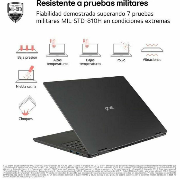 Laptop LG 14ZD90T-G.AX78B 14" intel core ultra 7 255H 16 GB RAM 1 TB SSD Qwerty Español 25 Laptop LG 14ZD90T-G.AX78B 14" intel core ultra 7 255H 16 GB RAM 1 TB SSD Qwerty Español 25