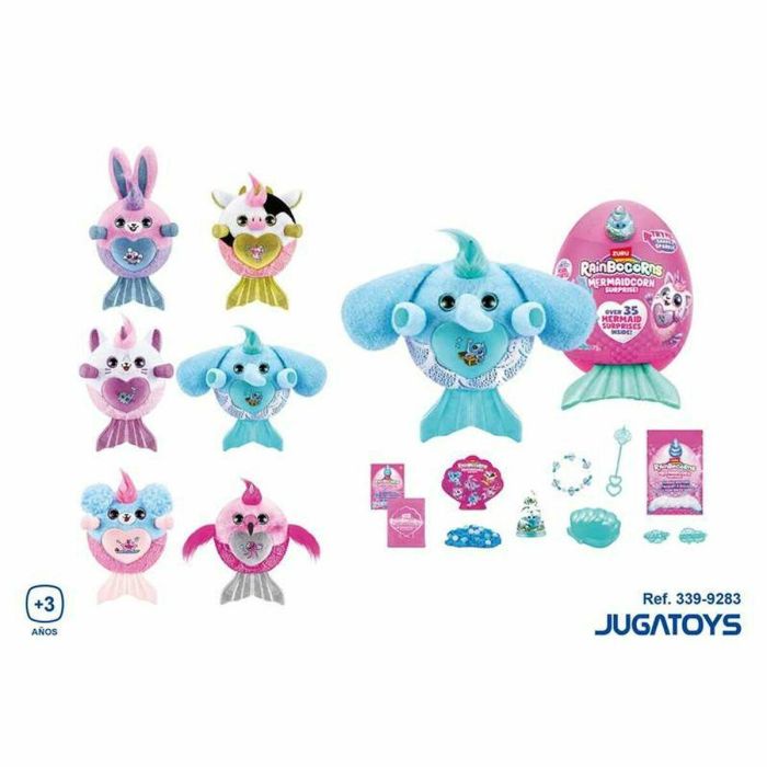 ZURU AUC1735021813700 Peluches Mermaidcorn Surprise S7 con 35 sorpresas y cola brillante, Huevo para incubar 15