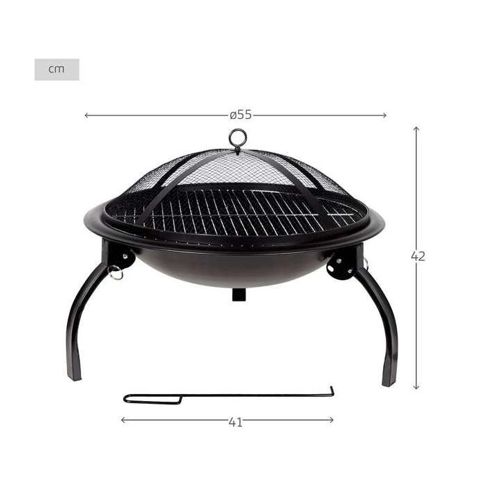 Brasero exterior de jardín redondo akive 55cm 1 Brasero exterior de jardín redondo akive 55cm 1