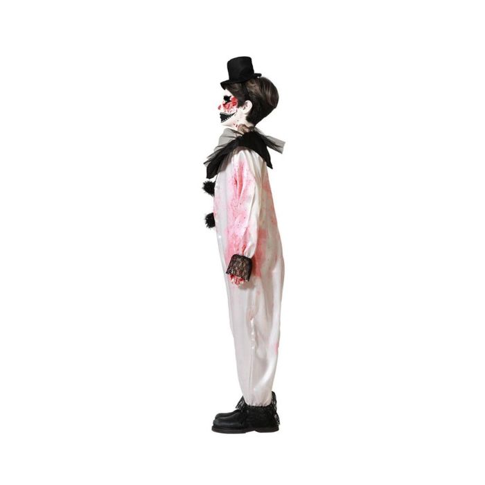 Disfraz Payaso Sangriento Con Cuello Blanco Niño 5-6 Años 5 Disfraz Payaso Sangriento Con Cuello Blanco Niño 5-6 Años 5