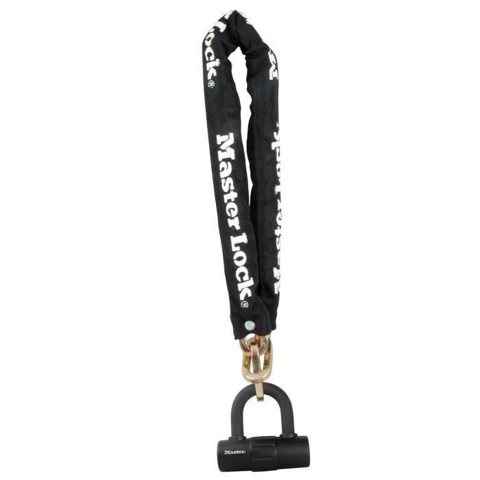 Master Lock Cadena Antirrobo de Alta Seguridad para Moto 0,9m