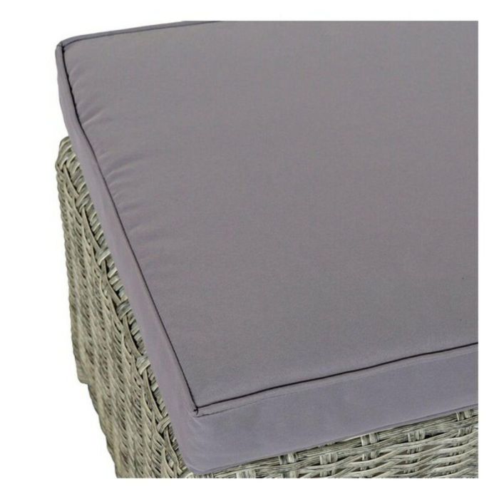 DKD Home Decor Sofá de Jardín y Terraza Gris 204x267x90 cm Set 4 Piezas Desmontable con Cojines Ratán Sintético 9 DKD Home Decor Sofá de Jardín y Terraza Gris 204x267x90 cm Set 4 Piezas Desmontable con Cojines Ratán Sintético 9