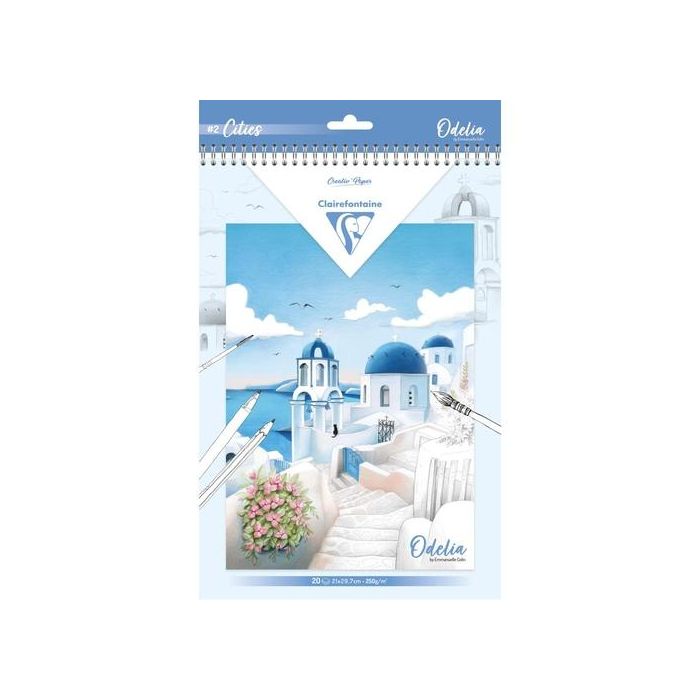 Libro De Colorear Clairefontaine Odelia A4 250G 20H Ciudades
